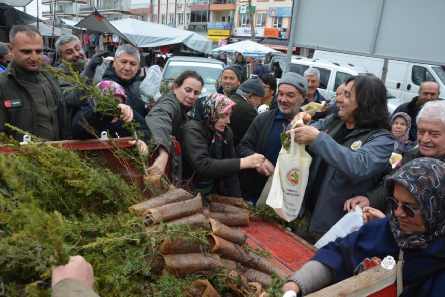 Korkuteli’nde Yeşil Seferberlik: 1000 Fidan Toprakla Buluşmak İçin Dağıtıldı!