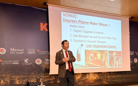 Japon Uzman Antalya’da Açıkladı: Enkaz Altında Sıvı Çikolata ve Düdük Hayat Kurtarır