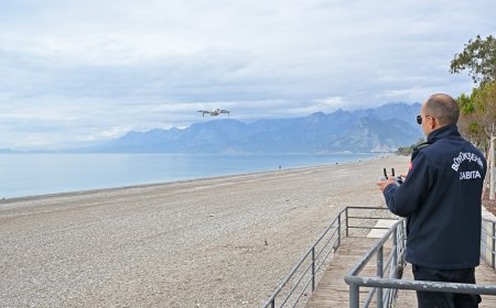 Antalya Büyükşehir Zabıtası Drone ile Denetimlere Başladı