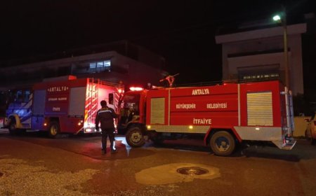 Manavgat’ta Korkutan Site Yangını: İtfaiye Büyümeden Söndürdü