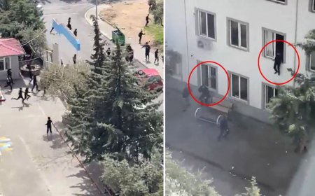 Kahramanmaraş’ta Okulda Dehşet Anları! Saldırıdan Kaçmak İçin Camdan Atladılar