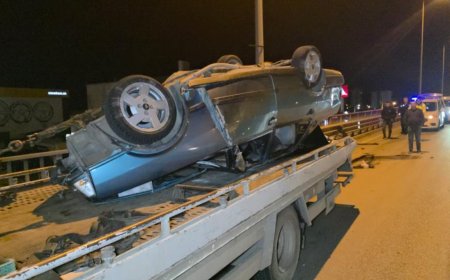 Antalya’da Korkutan Kaza: Takla Atan Otomobilden Sağ Çıktılar!