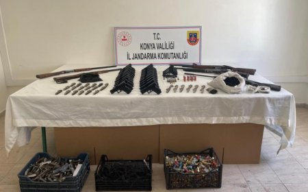 Jandarmadan Dev Silah Operasyonu: Manavgat ve Beyşehir’de Çok Sayıda Silah Ele Geçirildi