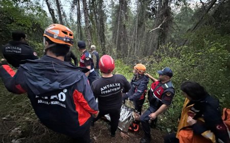 Aksu'da Uçuruma Yuvarlanan Vatandaş İçin Seferberlik: Ekipler 80 Metreden Çıkardı.