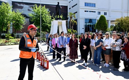 Muratpaşa Belediyesi’nde Nefes Kesen Yangın Tatbikatı