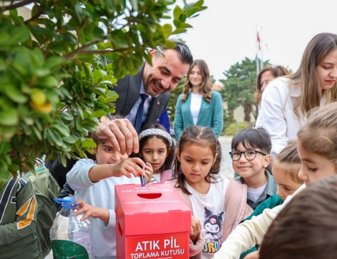 Manavgatlı Miniklerden Doğaya Can Suyu: Atık Piller Geri Dönüşüme