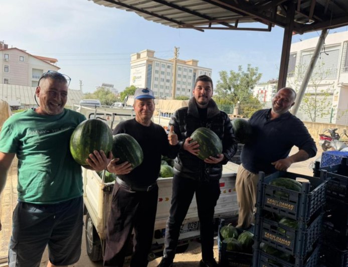 Kışın Ortasında Bahar Müjdesi: Serik’te Karpuz Mesaisi
