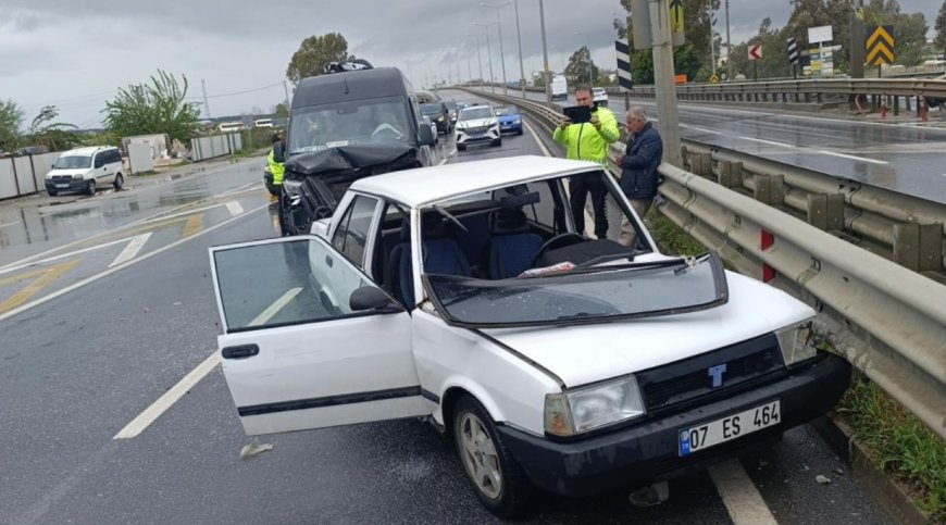 Manavgat Çevreyolu'nda Ters Yön Dehşeti Aniden Önüne Çıktı, Kurtaramadı