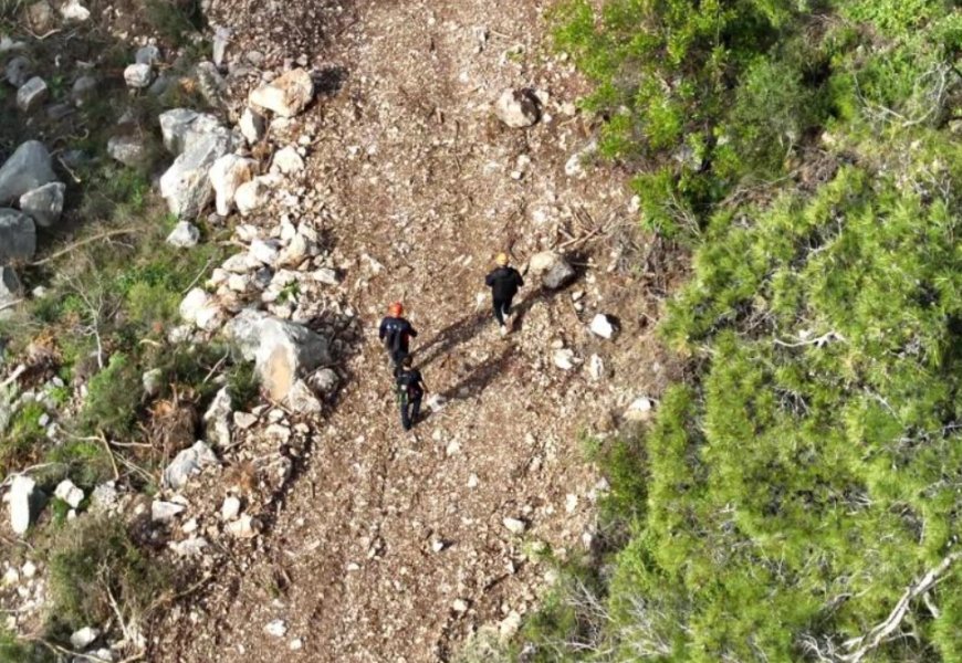 Konyaaltı’nda Dağda Yolunu Kaybeden Şahıs AFAD Ekiplerince Kurtarıldı