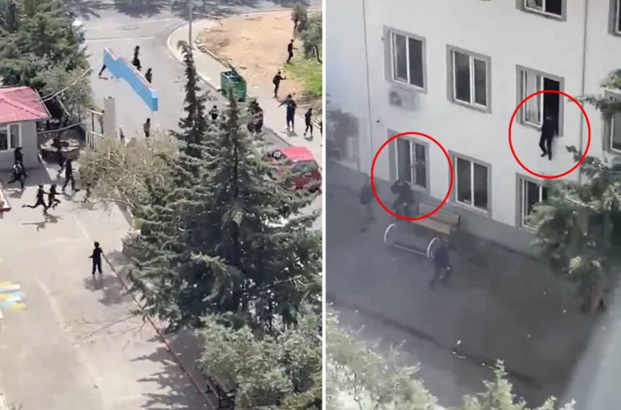 Kahramanmaraş’ta Okulda Dehşet Anları! Saldırıdan Kaçmak İçin Camdan Atladılar