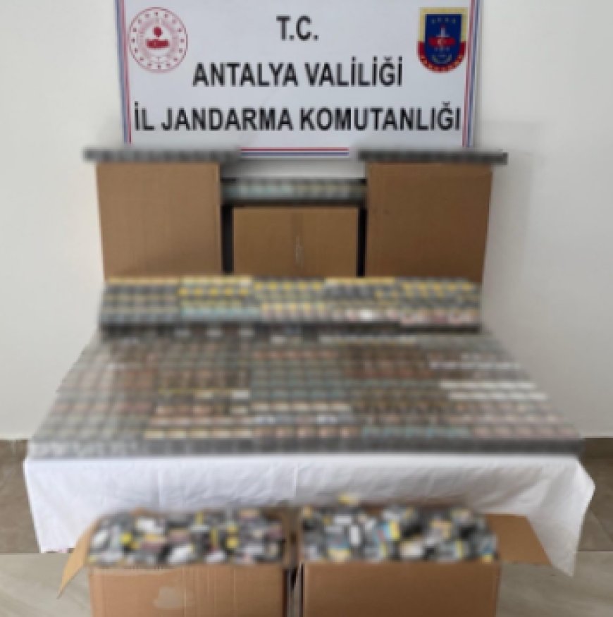 Manavgat’ta Kaçak Sigara Operasyonu: 1 Milyon TL’lik Vurgun Engellendi
