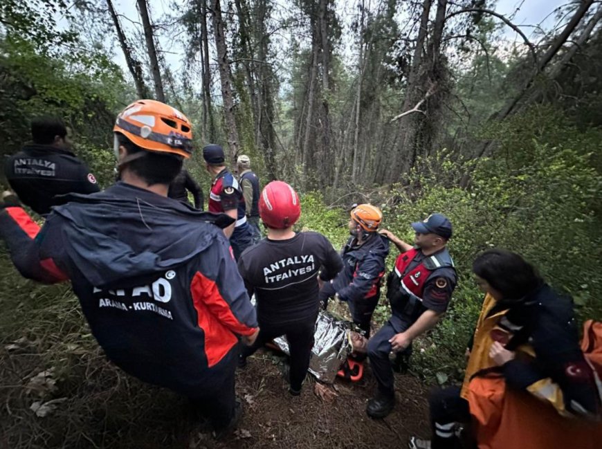 Aksu'da Uçuruma Yuvarlanan Vatandaş İçin Seferberlik: Ekipler 80 Metreden Çıkardı.