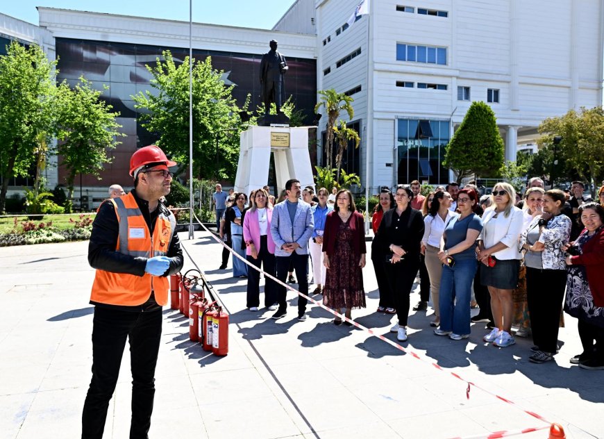 Muratpaşa Belediyesi’nde Nefes Kesen Yangın Tatbikatı