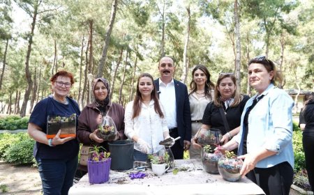 Konyaaltı’nda Anneler Günü’ne Özel Teraryum Atölyesi.
