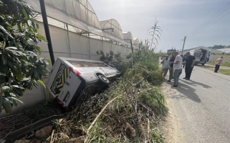 Alanya’da Okul Servisi Şarampole Devrildi: 6 Öğrenci Yaralı