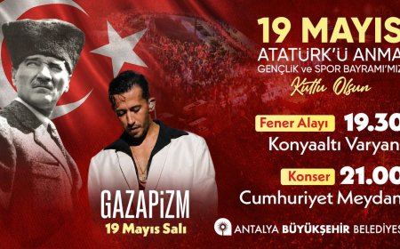 Antalya’da 19 Mayıs Coşkusu: Fener Alayından Konser Alanına!