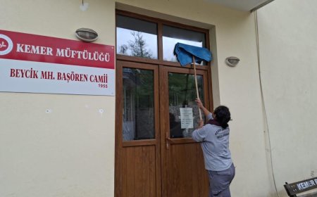 Kemer’de Bayram Hazırlığı: 32 Cami ve Mescit Pırıl Pırıl Oluyor