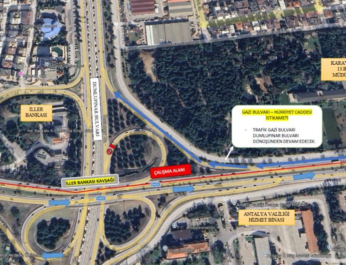 Antalya Büyükşehir’den Yol Duyurusu: Cumartesi Gecesi Başlıyor, Pazar Sabahı Bitiyor