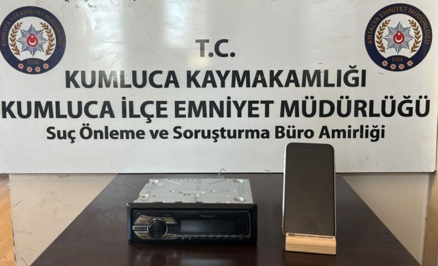 Kumluca Polisinden Kaçamadı: Otomobil Hırsızı Çaldıklarıyla Yakayı Ele Verdi.