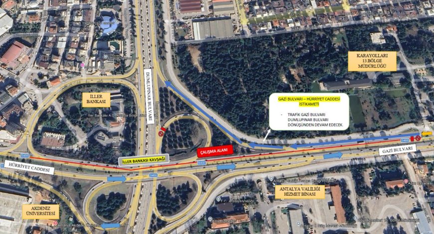 Antalya Büyükşehir’den Yol Duyurusu: Cumartesi Gecesi Başlıyor, Pazar Sabahı Bitiyor