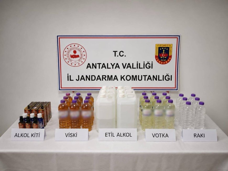 Konyaaltı’nda Kaçak Alkol Operasyonu: Jandarma Geçit Vermedi!
