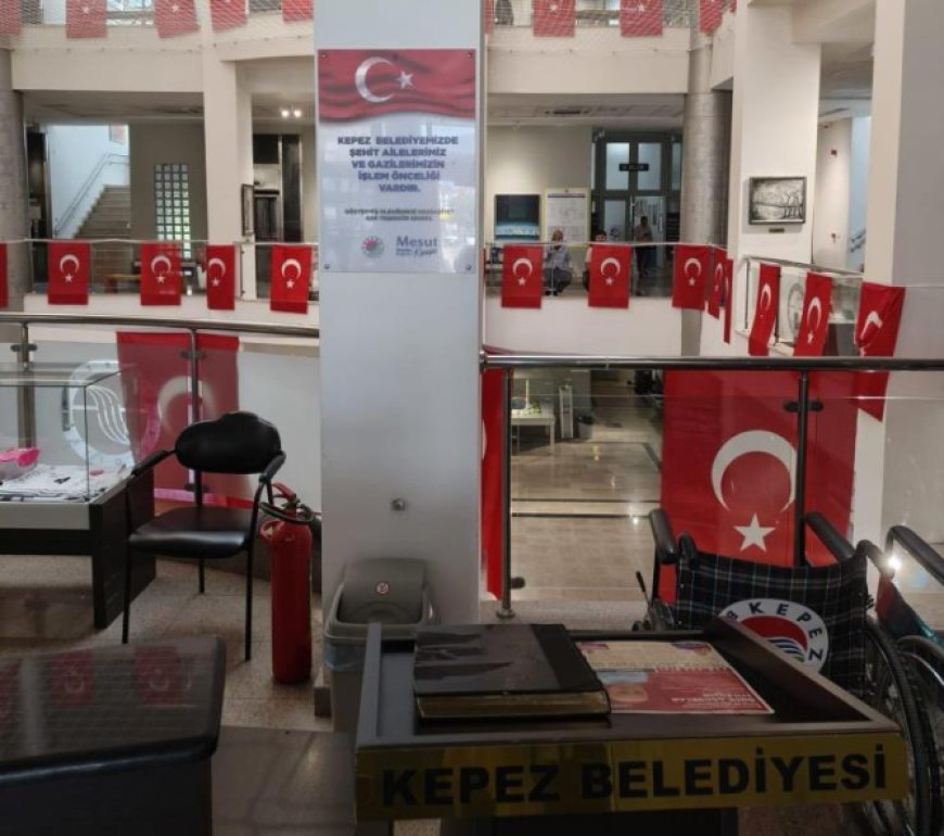 Kepez Belediyesi’nde Anlamlı Uygulama: Şehit Yakınları ve Gazilere İşlem Önceliği