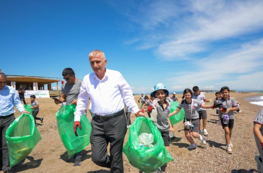 Antalya Mavi Akdeniz İnisiyatifi Kapsamında Sorgun Boğaz Sahili Temizlendi