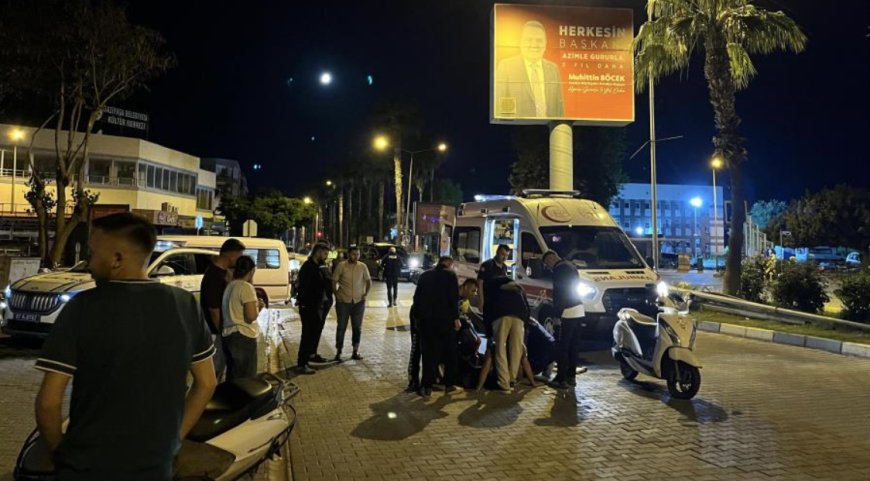 Gazipaşa’da Gece Yarısı Kaza: Motosiklet Sürücüsü Ağır Yaralandı