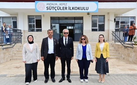 Kepez Belediye Başkanı Kocagöz’den Sütçüler İlkokulu’na Ziyaret