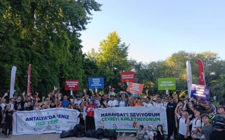 Manavgat'ta 3 Haziran Dünya Bisiklet Günü Kapsamında Çevre Temizliği Etkinliği Düzenlendi