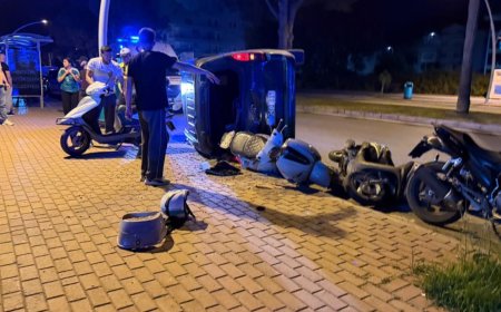 Gazipaşa'da Kontrolden Çıkan Otomobil Takla Attı: 1 Yaralı
