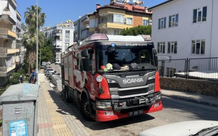 Alanya’da Apartman Dairesinde Yangın Paniği