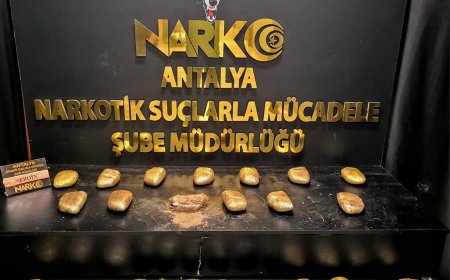 Antalya’da Narkotik Operasyonu: 14 Kilo Eroin Ele Geçirildi