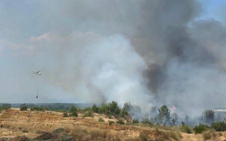 Aksu'da Orman Yangınına Havadan ve Karadan Müdahale