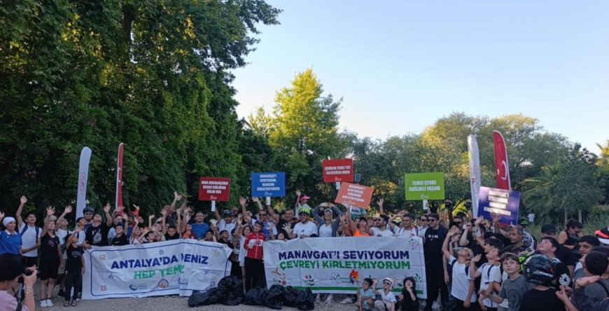 Manavgat'ta 3 Haziran Dünya Bisiklet Günü Kapsamında Çevre Temizliği Etkinliği Düzenlendi