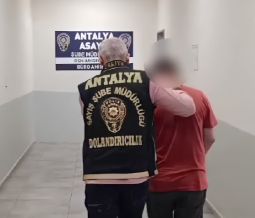 Antalya'da Kuyumculara Sahte Altın Görünümlü Zincir Satan Şüpheli Tutuklandı