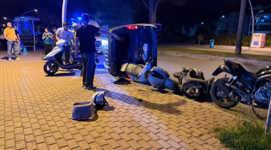 Gazipaşa'da Kontrolden Çıkan Otomobil Takla Attı: 1 Yaralı