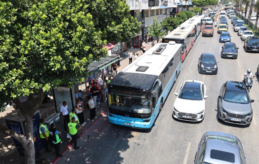 Antalya Büyükşehir Belediyesi'nden Halk Otobüslerine Klima Denetimi