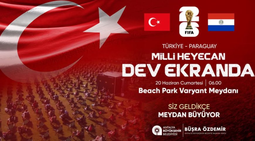 Vatandaşlar Milli Maçı Varyant Meydanı’nda İzleyecek
