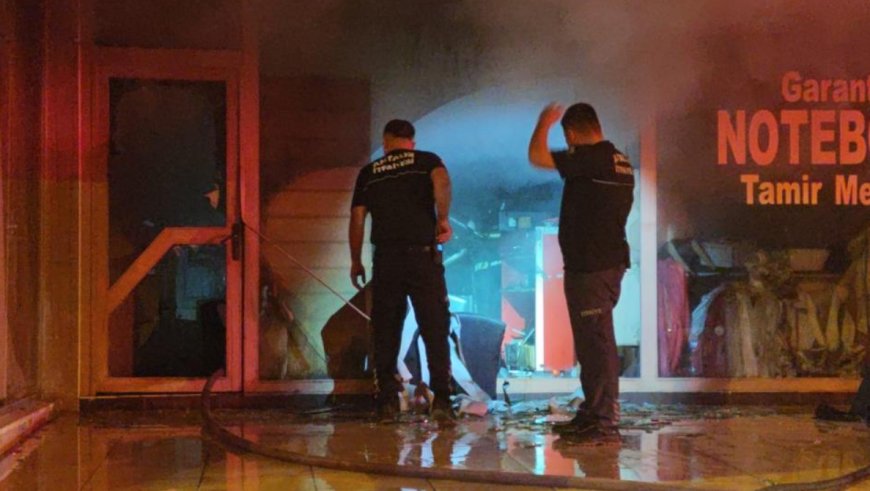 Konyaaltı’nda Bilgisayar Tamir Dükkanında Yangın