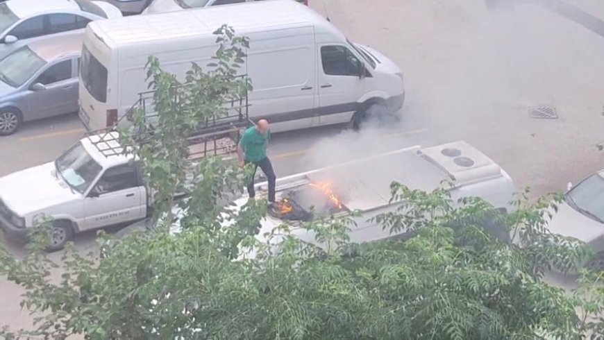 Antalya’da Park Halindeki Aracın Klima Ünitesinde Yangın: Facia Vatandaşların Müdahalesiyle Önlendi