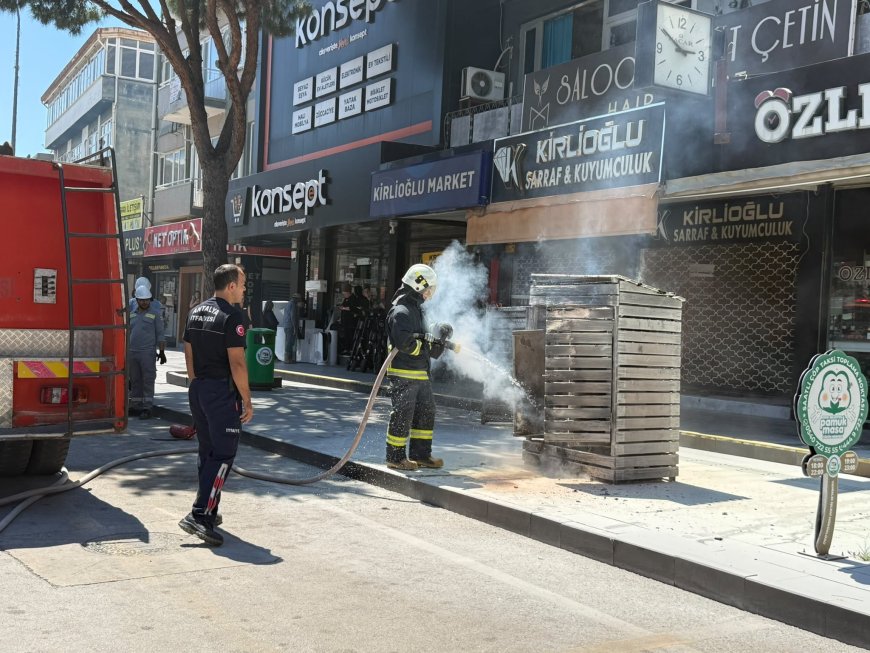 Serik’te Elektrik Trafosunda Yangın Paniği! İş Yerlerine Sıçramadan Söndürüldü