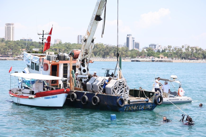 Antalya’da 3D Teknolojili Yapay Resifler Akdeniz’le Buluştu.