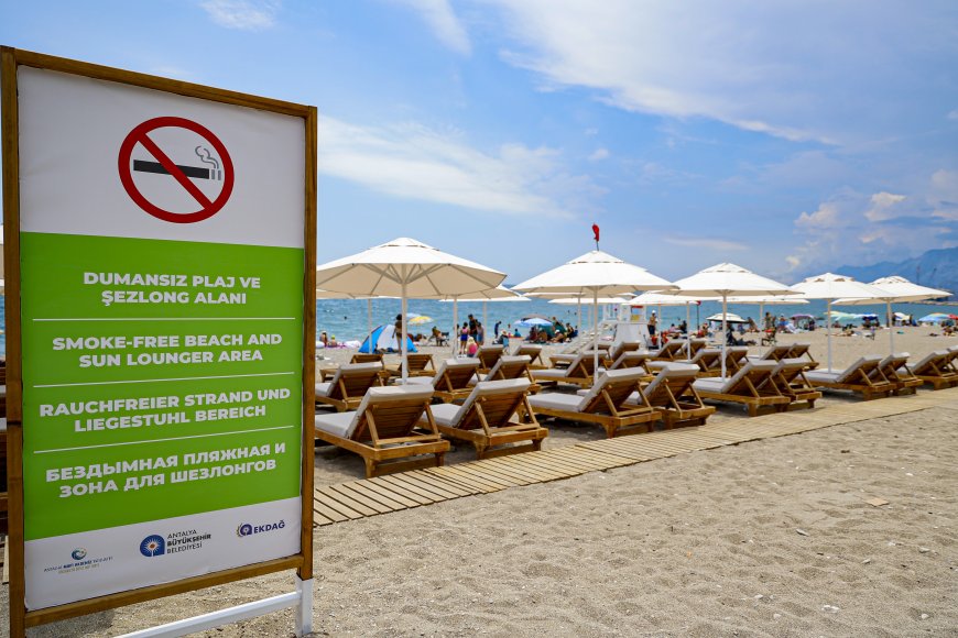 Antalya'da Kamusal Tasarruf Örneği: EKDAĞ Kendi Atölyesinde Üretti, Boğaçayı Plajı'na Konfor Geldi!