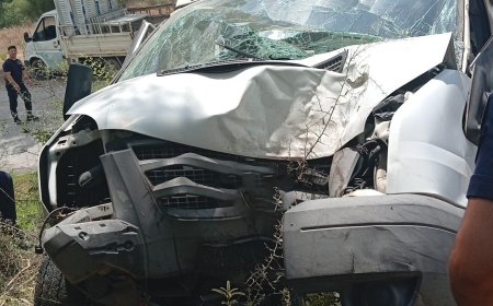 Alanya'da Feci Kaza! Kamyonet Ağaca Çarptı: Sürücü Hayatını Kaybetti, 1 Ağır Yaralı