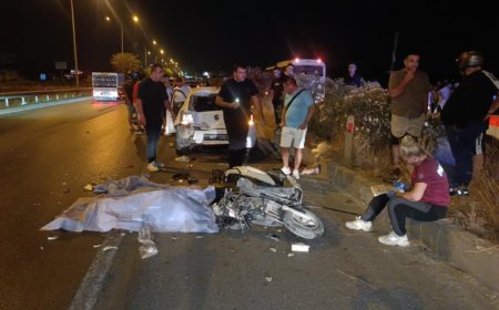 Emniyet Şeridindeki Otomobile Çarpan Motosiklet Sürücüsü Hayatını Kaybetti