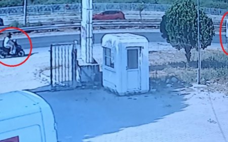 Manavgat'ta Trafik Tabelasına Çarpan Motosikletli Kask Sayesinde Hayatta Kaldı
