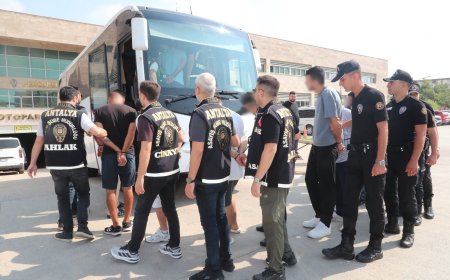 Antalya’da Son 1 Haftada 237 Şahıs Tutuklandı: Binlerce Kişi Sorgulandı