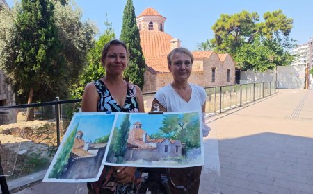 Antalya’nın Tarihi Güzellikleri Suluboyayla Tuvale Taşınıyor