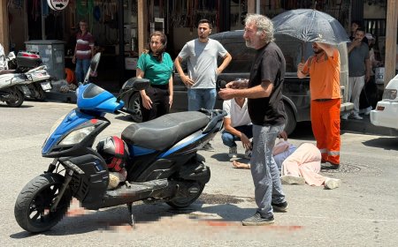 Serik’te Kazada Yaralanan Genç Kadına Esnaftan Örnek Destek: Güneşten Şemsiye ile Korudular